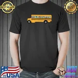 School Bus With Cat Dog Raccoon And Other Animals T-Shirt