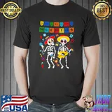Skeleton Dancing Dia De los Muertos Day Of The Dead Mexican T-Shirt