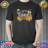 Skeleton disney halloween retro art shirt