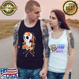 Skeleton gamer video gaming boys kidsns halloween retro art s Tank Top