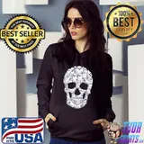 Skull Boo Ghost Halloween Costume T-Shirt Hoodie