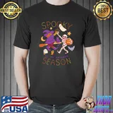 Spooky Is My Favorite Season With Skeleton Pumpkin Halloween T-Shirt