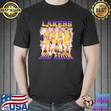 Sports person los angeles Lakers the lebron james retro art shirt