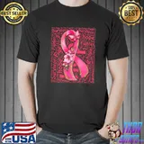 Survivor Hope Fighter Pink October Breast Cancer Awareness Flower T-Shirt