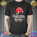The Unicorn Gnome Matching Family Group Christmas Pajama T-Shirt