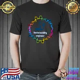 Trust me I am a sustainability engineer earth colorful T-Shirt