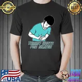 Tummy Hurts Pro Skater Man Stomachache T-Shirt