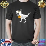 Turkey Hat T Rex Dinosaur Toddler Pumpkin Thanksgiving Outfit T-Shirt