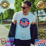 Two words made in America antiBiden usa flag shirt