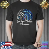 Type One Diabetes Awareness Type One Diabetic Rainbow Leopard T-Shirt