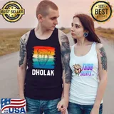 Vintage Dholak Player Instrument T-Shirt Tank Top