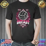 Volleyball Breast Cancer Awareness Pink Spike Out Cancer T-Shirt