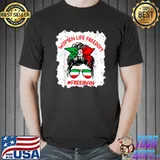 Women Life Freedom Free Iran Cute Iranian Messy Bun Lover T-Shirt