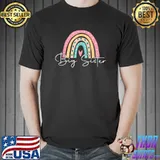 Youth Promoted To Big Sister 2023 Rainbow For Girls T-Shirt