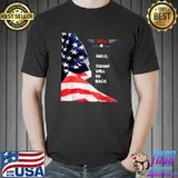2024 smile trump will be back stars american flag T-Shirt