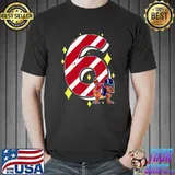 6 Years Old Dino American Football 6th Bday Dabbing Novelty T-Shirt
