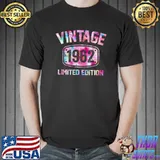 60 Years Old Vintage 1962 Limited Edition 60th Birth Tie Dye T-Shirt