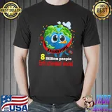 8 billion people on earth achievement unlocked earth 2022 T-Shirt
