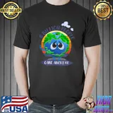 8 billion people population care about earth vintage sunset T-Shirt