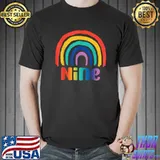 9 Years Old Birthday Girl Rainbow For 9th Birthday T-Shirt