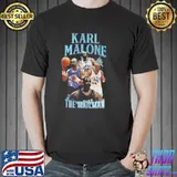 90s design karl malone collage the mailman shirt