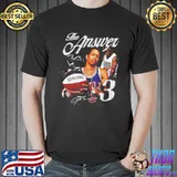 90s design number 3 allen iverson vintage diamond boy classic shirt