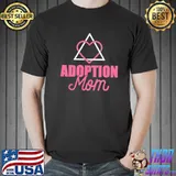 Adoption announcement day family gifts mom symbol design shirt
