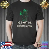 All I Want For Christmas Is You Elephant Xmas Tree T-Shirt