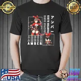 Amber gliding champion graphic design genshin impact shirt