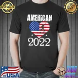 America Flag American Soccer USA Jersey Fan Team Heart T-Shirt