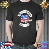 America flag skull art lack label society band trending classic shirt