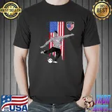 American Flag Shield United States Soccer Football T-Shirt