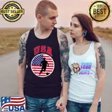 American Flag Soccer Fans Usa Soccer Retro Usa Flag T-Shirt Tank Top