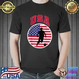 American Flag Soccer Fans Usa Soccer Retro Usa Flag T-Shirt