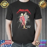 And justice forall design metal rock band shirt