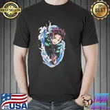 Anime character tangiro water breath demon slayer classic shirt
