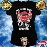 Arkansas Lady Sassy Classy And A Tad Badassy Shirt Ladies tee