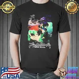 Asta and yuno black clover black shirt
