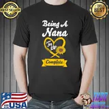 Being a naan makes my life complete grandma sunflower heart T-Shirt
