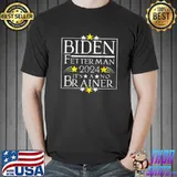 Biden Fetterman 2024 It's A No Brainer Yellow Stars Vote Political T-Shirt