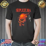 Big world sepultura retro music design shirt