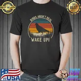 Birds Aren't Real Wake Up Vintage Sunset T-Shirt