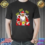 Black African American Santa Claus Christmas Yo Yo Yo T-Shirt