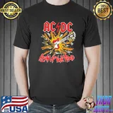 Blow up your video acdc music band shirt