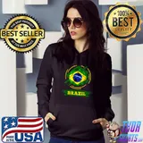 Brasil Brazilian Outfit Design Jersey Apparel Soccer Flag Symbol Sport Lovers T-Shirt Hoodie