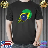 Brazil Flag Brazilian Soccer Football Fan T-Shirt