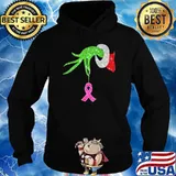Breast Cancer Ribbon grinch Shirt Hoodie