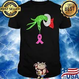 Breast Cancer Ribbon grinch Shirt