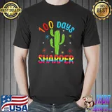 Cactus 100th Days Sharper Student Happy 100 Days Of School Retro T-Shirt