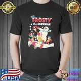 Cartoon art frosty the snowman TV show christmas classic shirt